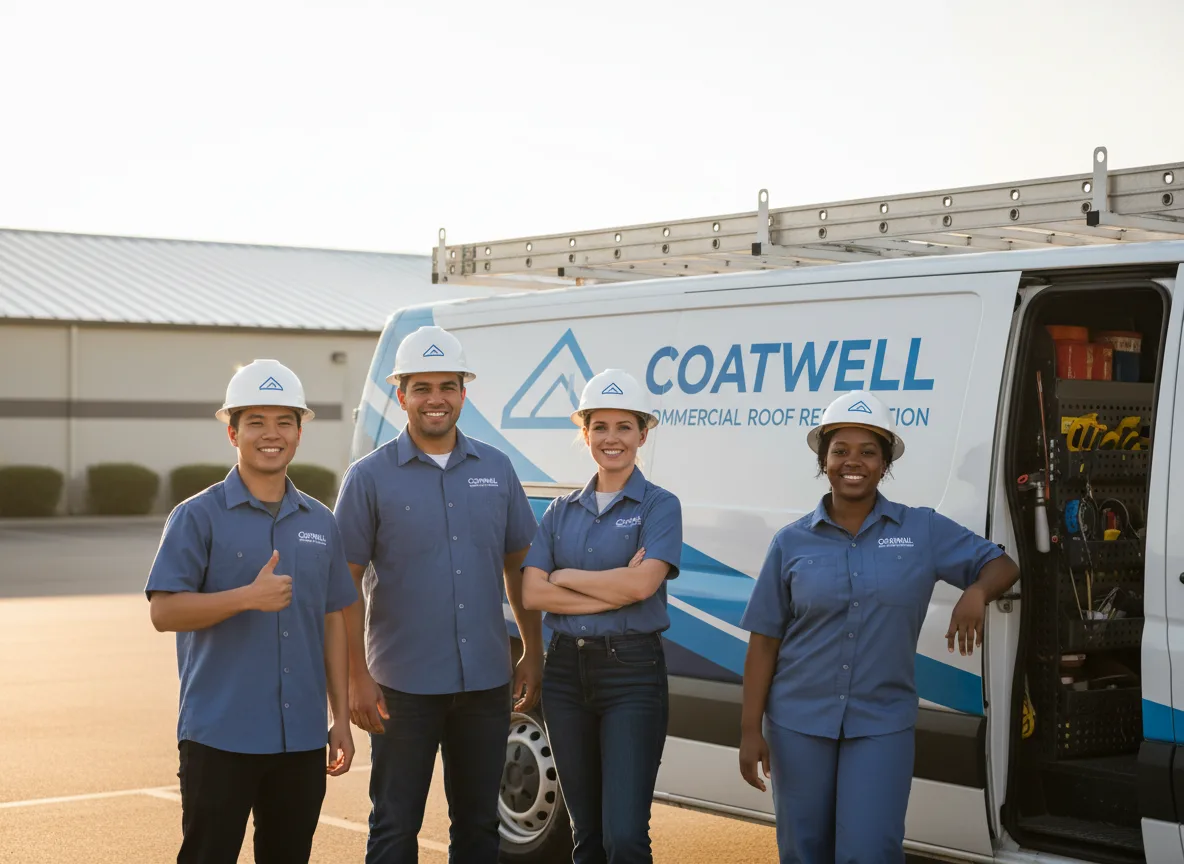 Commercial roof coating company in Nova, OH