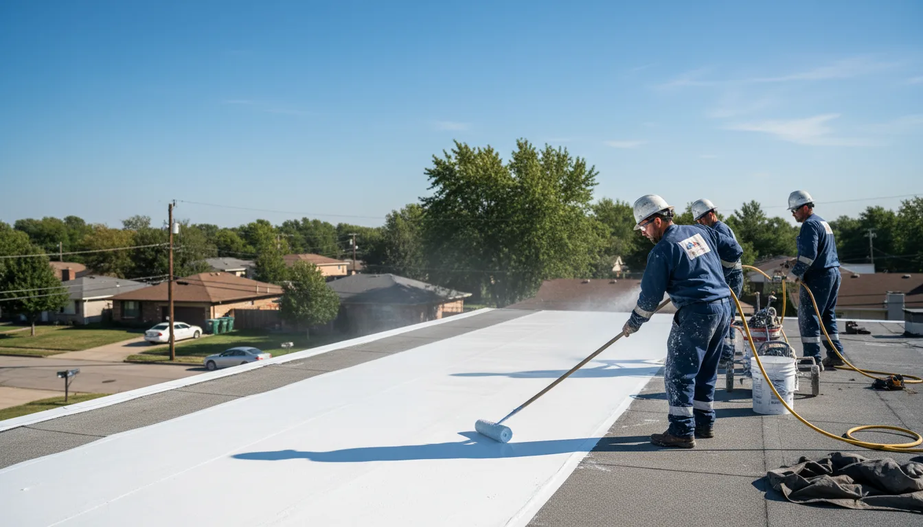 Commercial roof coating in Nova, OH near me